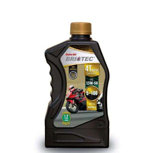 Briotec® 4T 5 -100 SAE 15w -50 API SL Jaso MA2 Semi Sintético Cambio Exacto