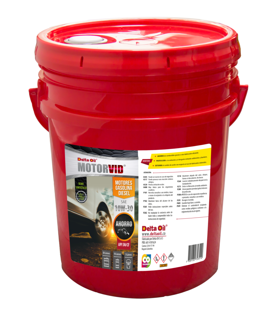 Motorvid ® SAE 10W-30 API SN/CF Semi Sintético - Imagen 2