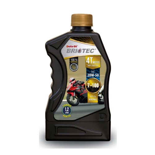 Briotec® 4T 7-100 SAE 20w-50 API SL Jaso MA2 100% Sintético